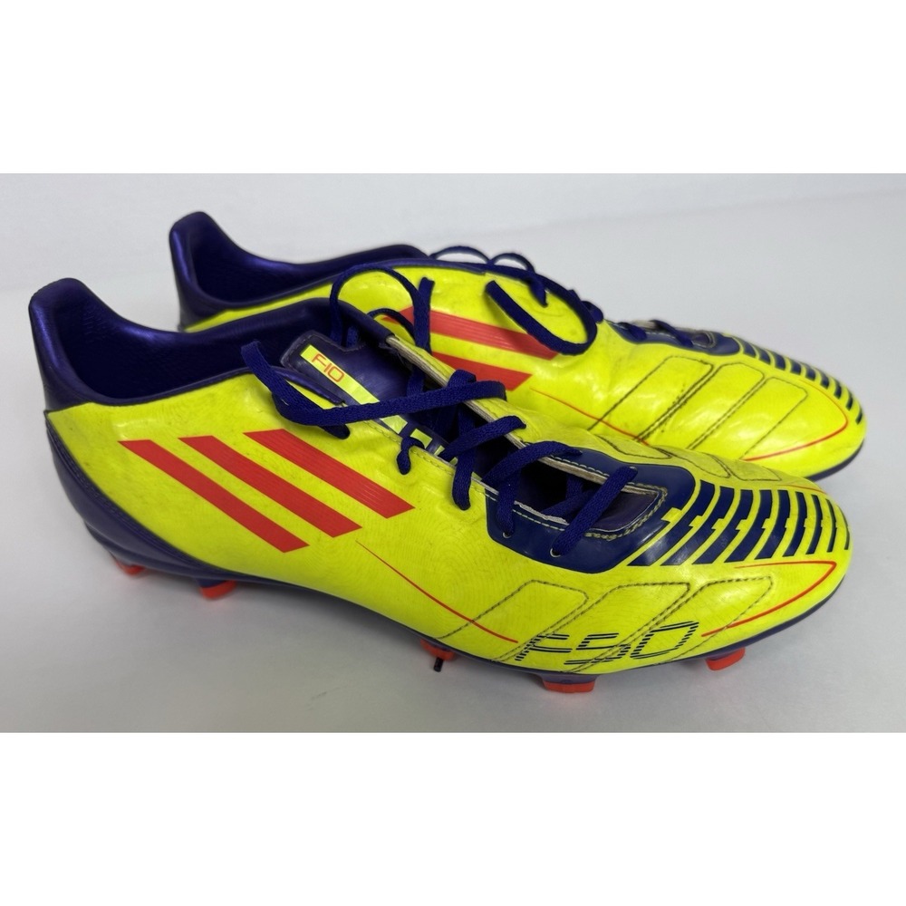 Adidas F50 F10 Traxion FG Football Soccer Cleats Yellow G40258 Mens Size US 12 - Picture 2 of 8